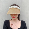 Fashionable Handmade Pearl Lady sun visor beach hat