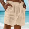 Beach Holiday Linen-cotton beach shorts