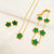 3Pcs Luxury Five Leaf Flower Pendant Necklace - Sexikinis Swim