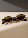 Small Cute Fashion Oval Frame Sunglasses