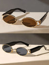 Small Cute Fashion Oval Frame Sunglasses