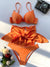 Women solid push up underwire three piece set - Sexikinis Swim