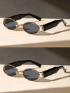 Small Cute Fashion Oval Frame Sunglasses